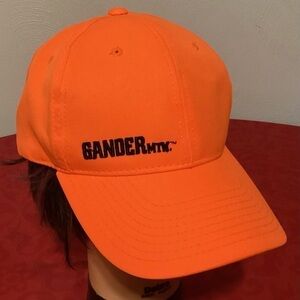 Gander Mountain Orange Hat Adjustable SnapBack Baseball Cap Hiking Outdoor NEW!